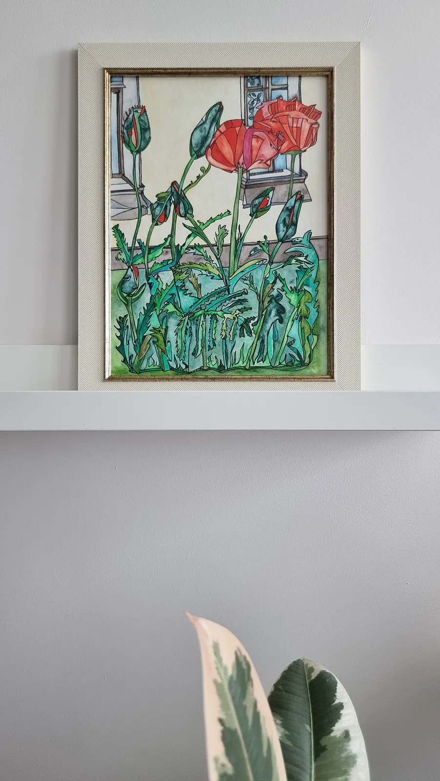 Image of A message of peace by Anna Samoilovych, size: 28.6х21 cm, made of paper, liner, watercolor, gel pens, Graphics medium, from Kyiv, part of the Plein Air series, priced at €300 (≈ 15,621 грн) Photo 2 of 2.